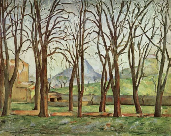 Paul Cezanne Chestnut Trees at the jas de Bouffan oil painting picture